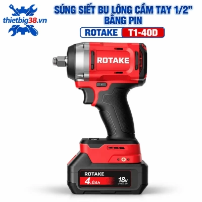 Súng siết bu lông cầm tay 1/2 inch bằng pin Rotake T1-40D