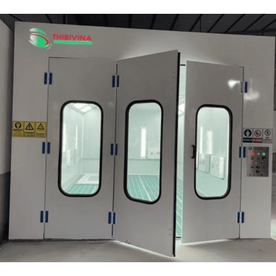 Phòng sơn sấy Hồng ngoại âm sàn 2 quạt 4KW 3 sàn hở