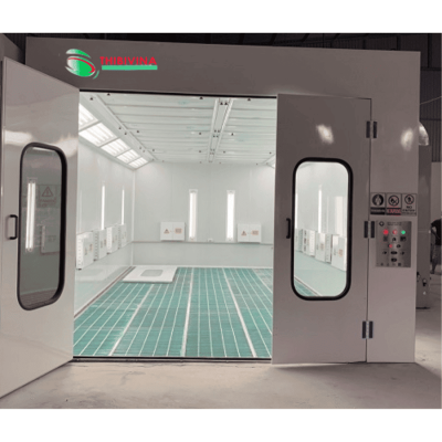 Phòng sơn sấy hồng ngoại âm sàn 2 quạt 7.5KW 5 sàn hở