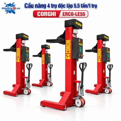 Cầu nâng 4 trụ độc lập 5.5 tấn/1 trụ cho Corghi ERCO-LE55