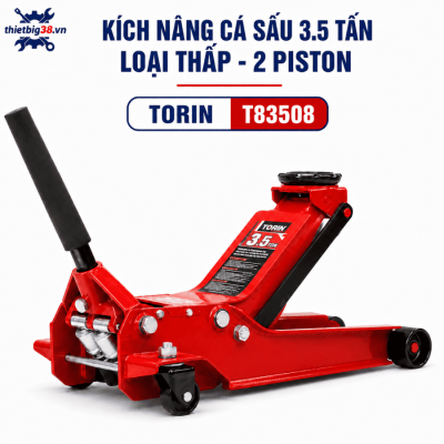 Kích Nâng Cá Sấu 3.5 Tấn Loại Thấp Torin T83508 2 Piston
