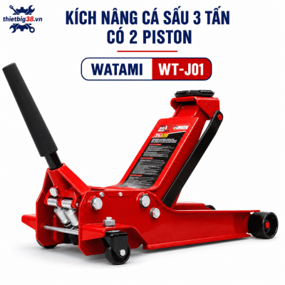Kích Nâng Cá Sấu 3 Tấn WATAMI WT-J01 2 Piston