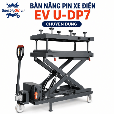 Bàn Nâng Pin Xe Điện U-DP7 1.2 Tấn Thủy Lực Điện 220V