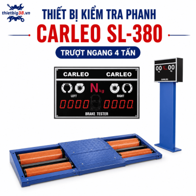 Thiết bị kiểm tra phanh và trượt ngang 4 tấn CARLEO SL-380