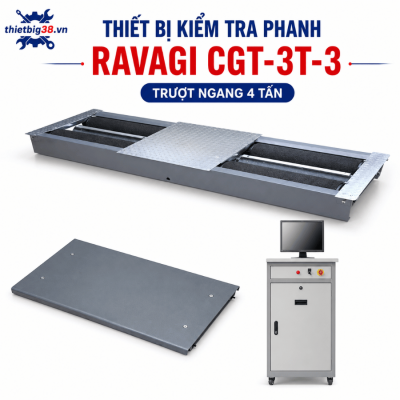 Thiết bị kiểm tra phanh và trượt ngang xe ô tô 4 tấn RAVAGI CGT-3T-3