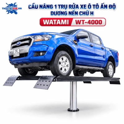 Cầu nâng 1 trụ rửa xe ô tô Ấn Độ WATAMI WT-4000 dương nền chữ H